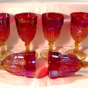 Vintage Indiana Carnival Glass**Sunset Iridescent Pattern**